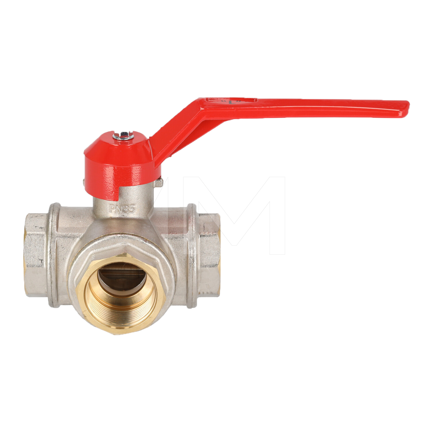 MS 3-Wege Kugelhahn, L-Bohrung
