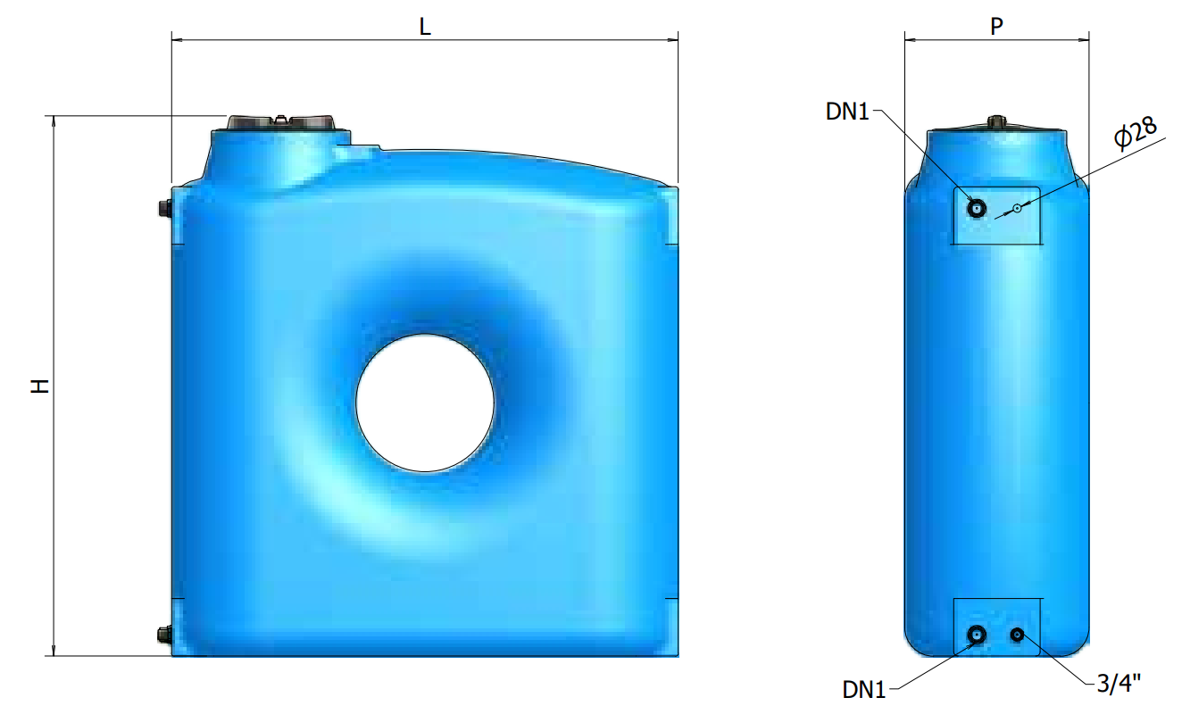 PE-Wassertank CPZ