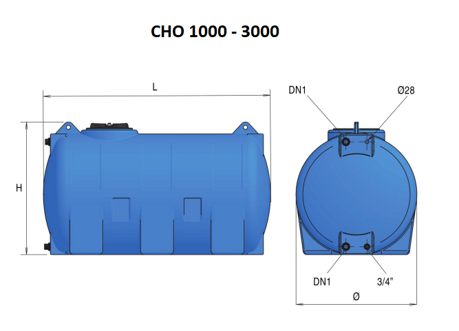 PE-Schwallwasserbehälter CHO