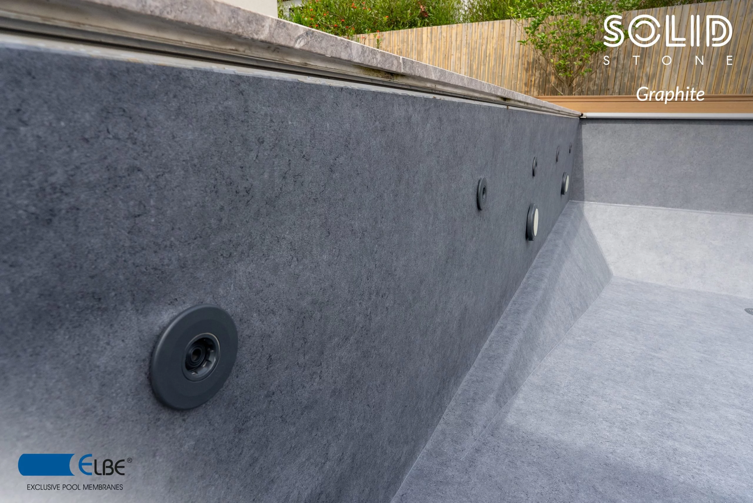 Poolfolie PVC Solid Stone Graphite