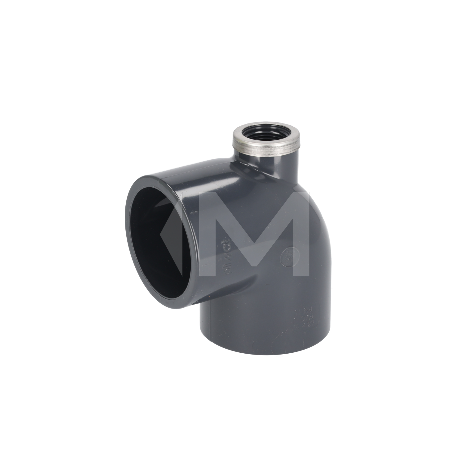 PVC Winkel 90° Entleerung oben PN10, verstärkt