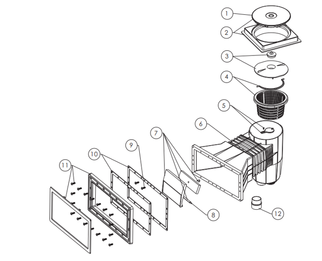 Ersatzteile ABS Folienbecken Breitmaulskimmer