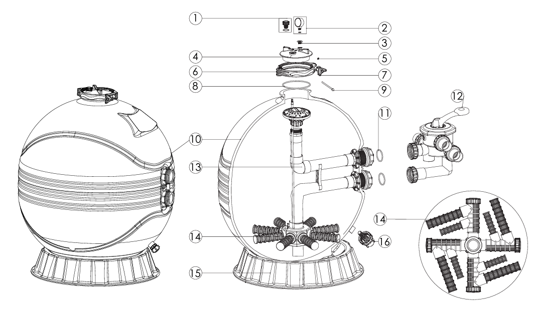 Ersatzteile PE-Filter MFS