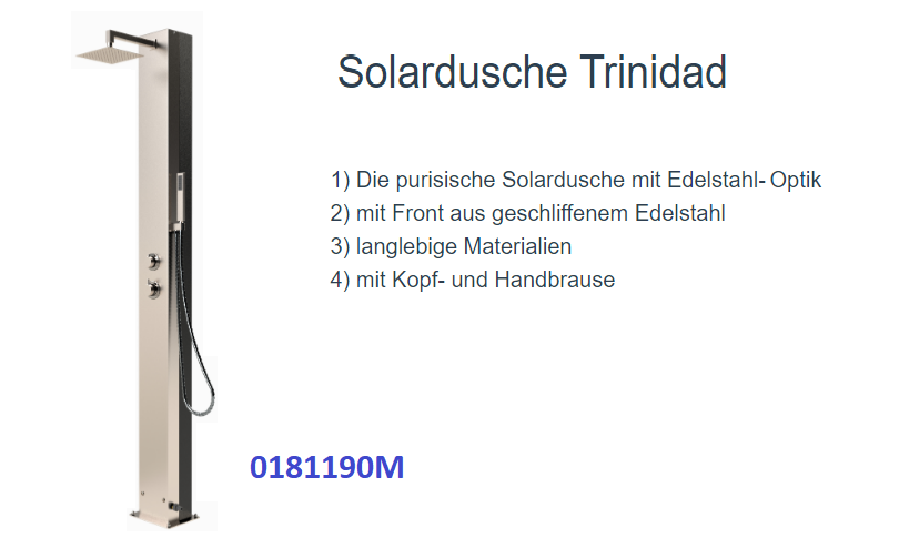 Solardusche TRINIDAD