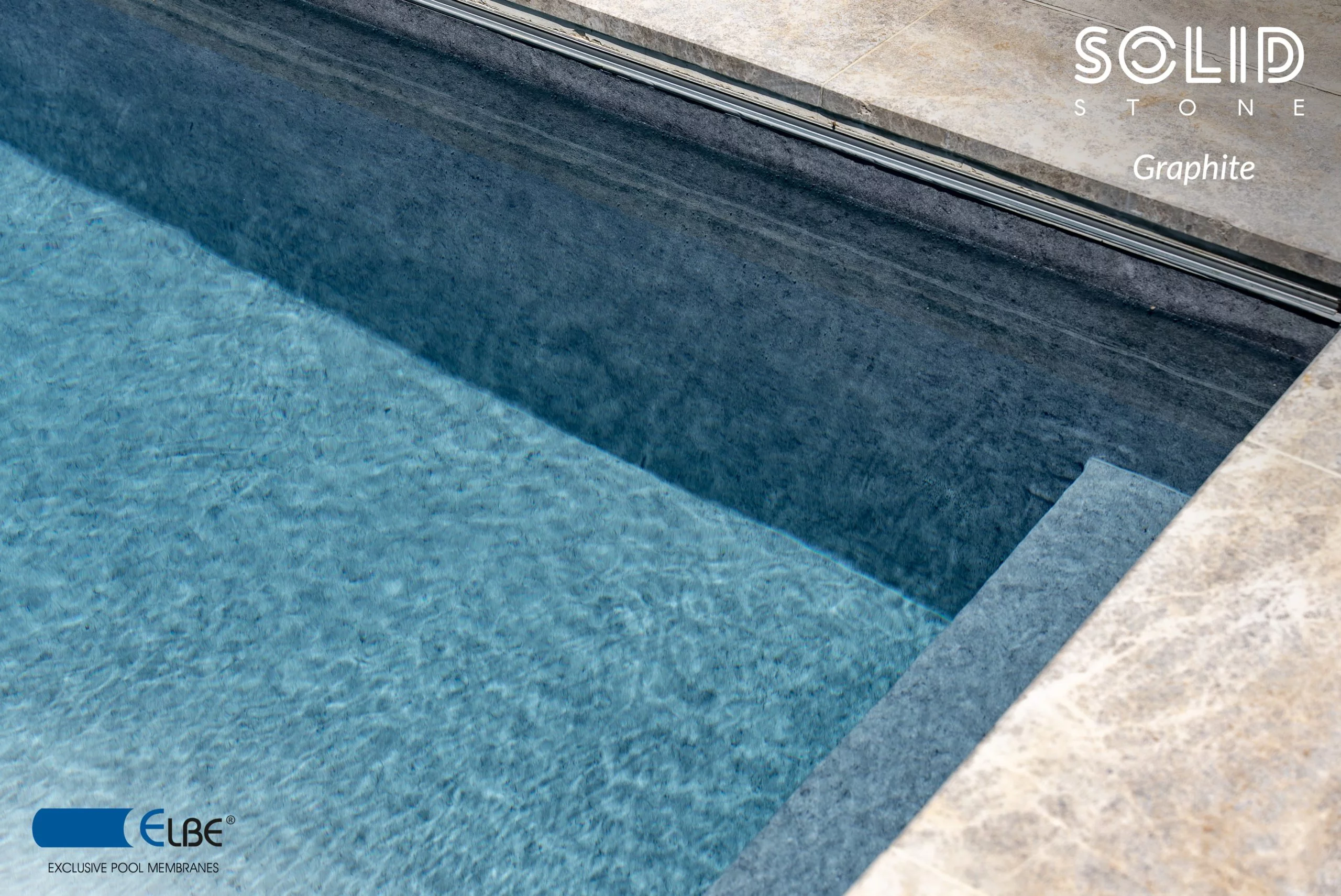 Poolfolie PVC Solid Stone Graphite