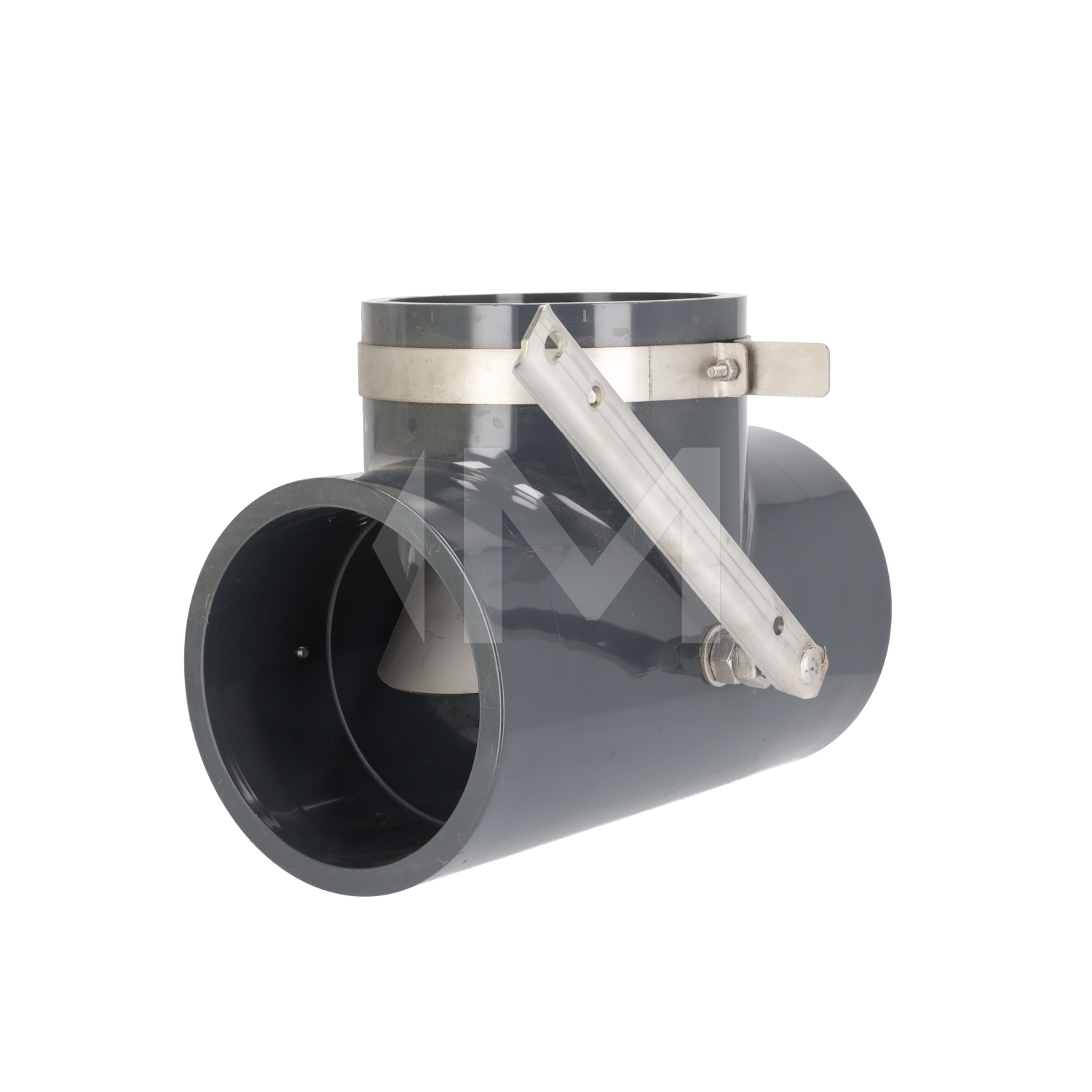 T-Stück 90° mit V2A-Klappe