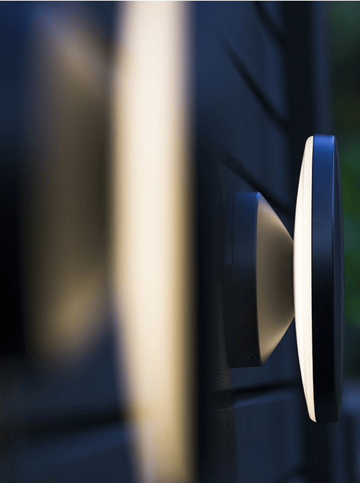 Disc Wall 100-230V mit Dimmer schwarz