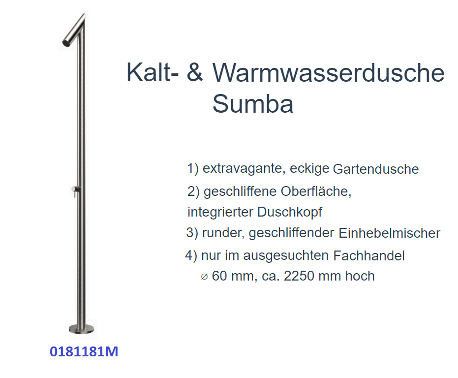 Kalt- Warmwasser Dusche Sumba