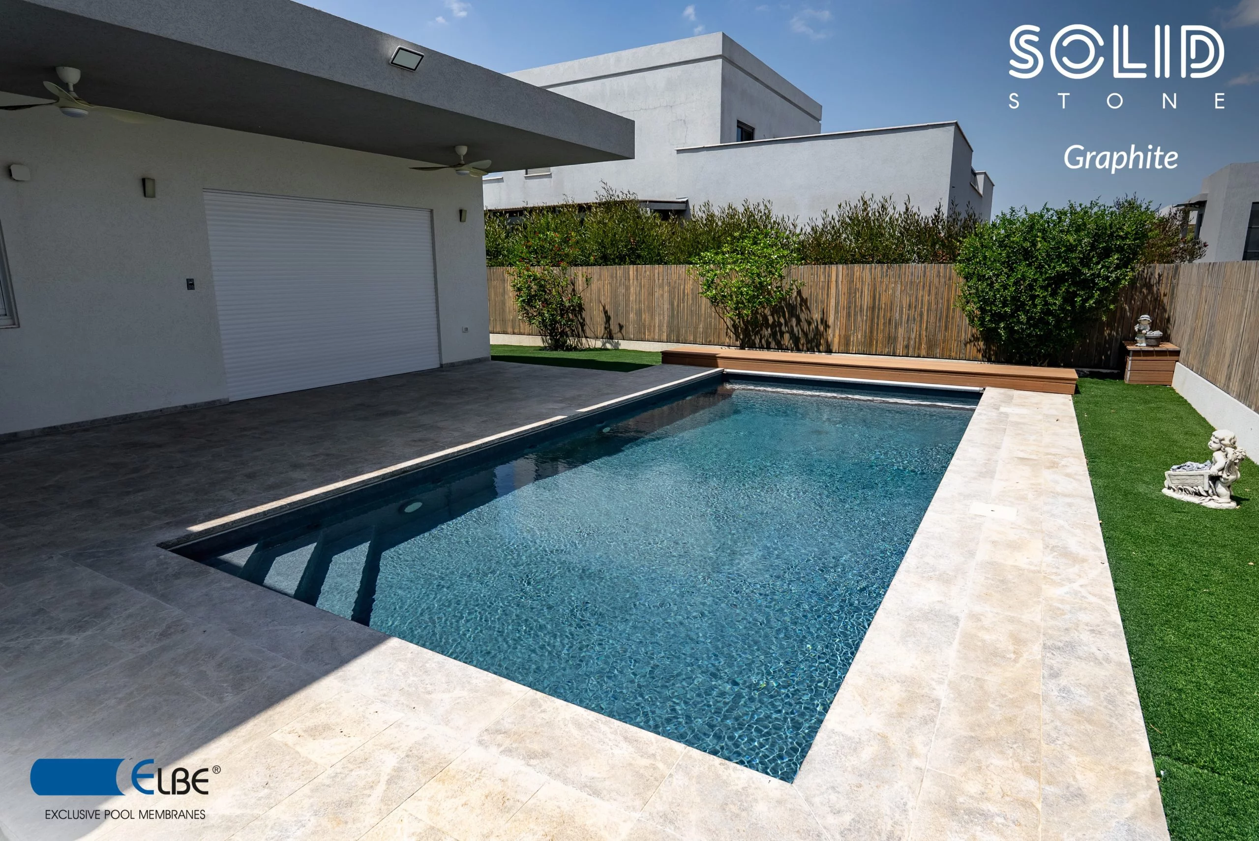 Poolfolie PVC Solid Stone Graphite