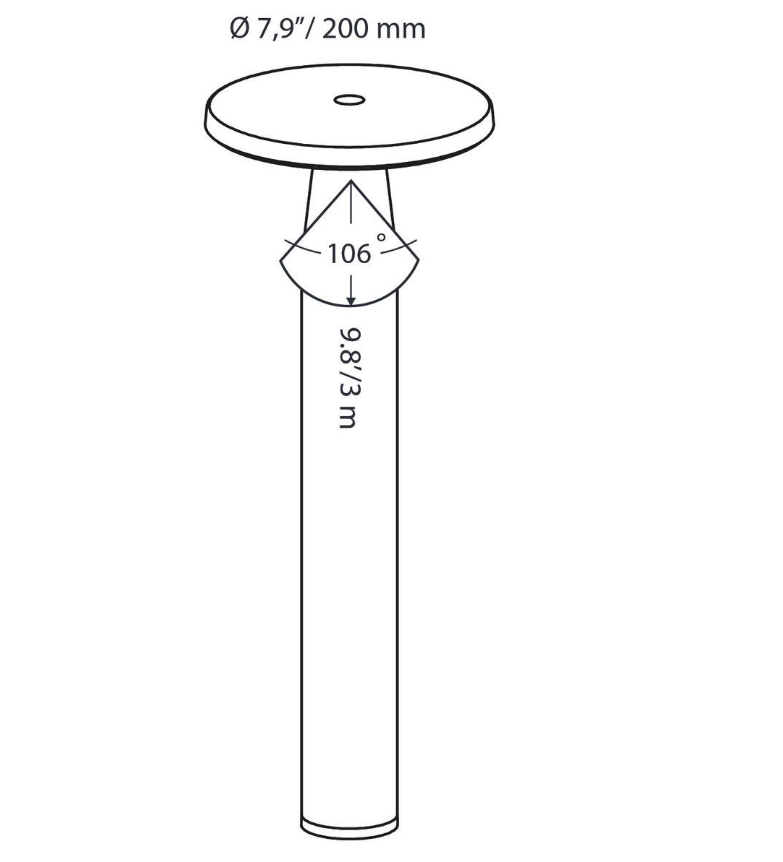 DISC LIGHT HEAD Black