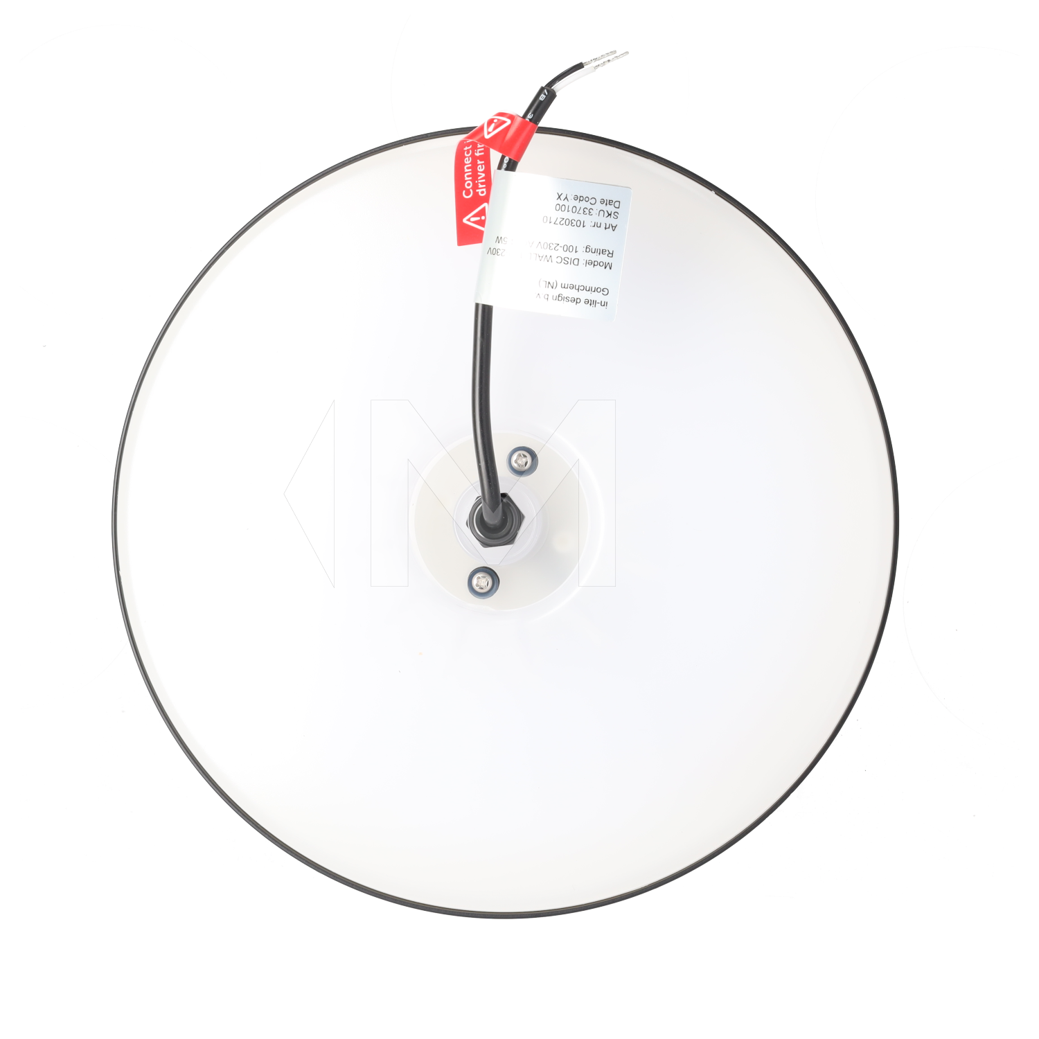 Disc Wall 100-230V mit Dimmer schwarz