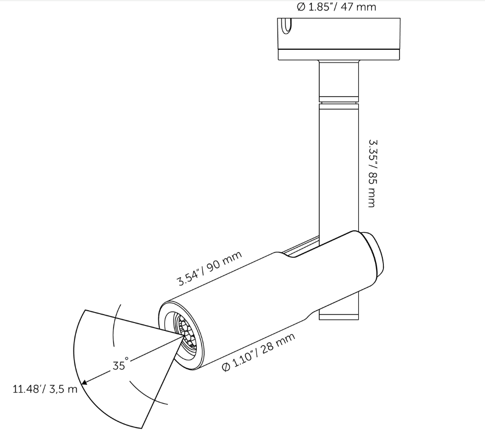 Außenspot Aim Light Head Ø 47mm 12V
