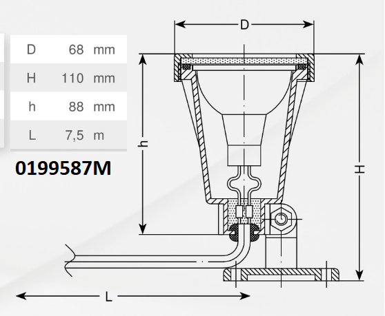 Unterwasserscheinwerfer Type UWL