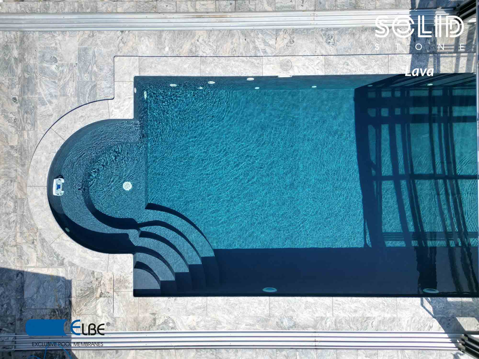 Poolfolie PVC Solid Stone Lava