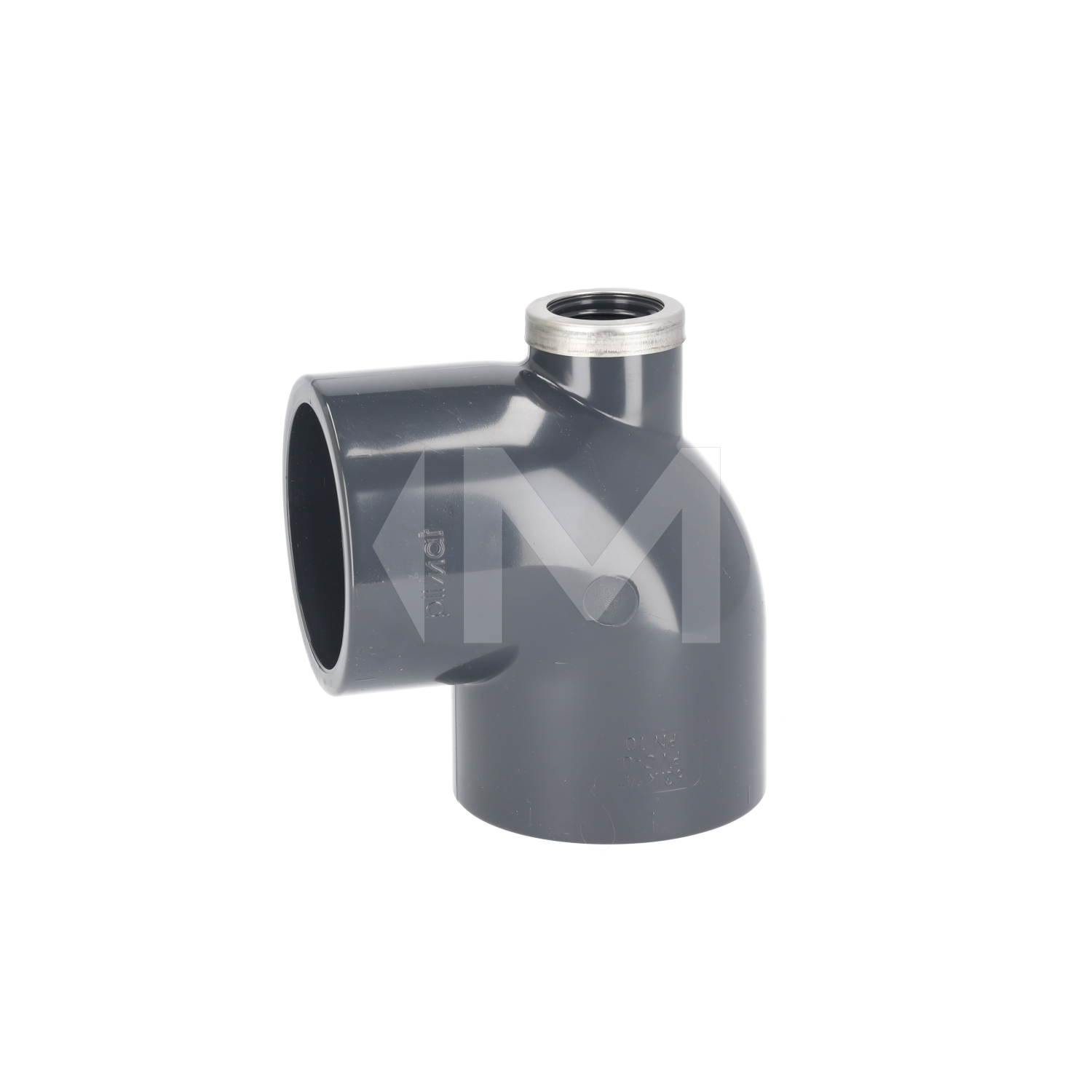 PVC Winkel 90° Entleerung oben PN10, verstärkt