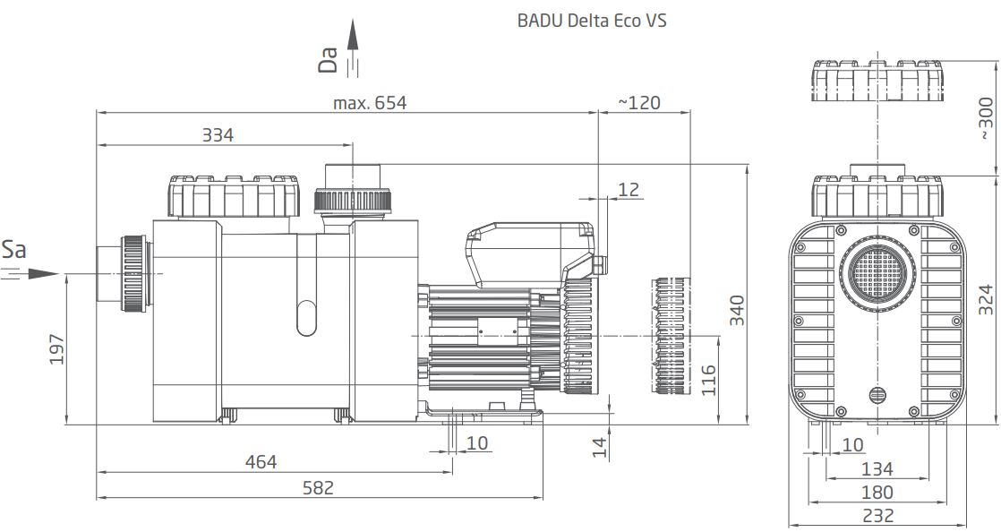 Pumpe BADU Delta Eco VS