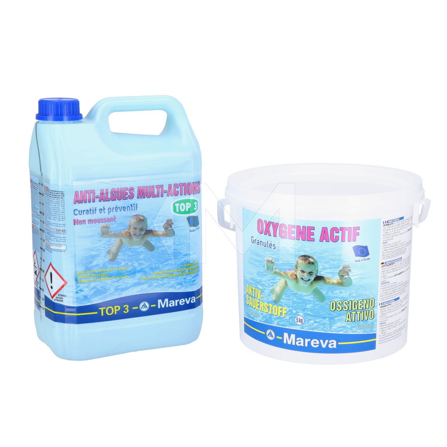 Mareva Aktiv Sauerstoff + Top 3 Anti Algen Set 2 Monat
