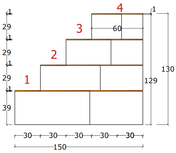 EPS-Treppen Modul Trapeztreppe